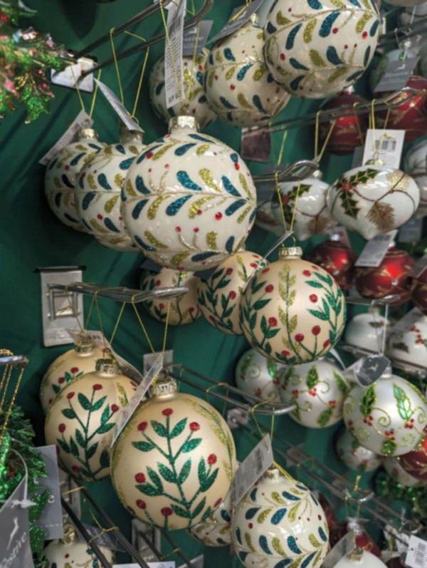 Christmas tree decorations - the secret garden centre - South London